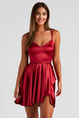 Dancing Diva Satin Skater Dress