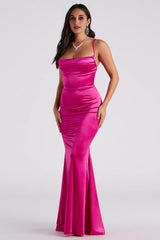 Nahla Formal Satin Mermaid Dress