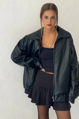 Cavita Jacket in PU Black