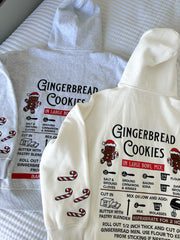 Pearl Grey Gingerbread Recipe Christmas Embroider Hoodie