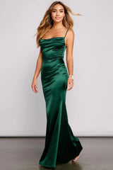 Formal Satin Mermaid Dress