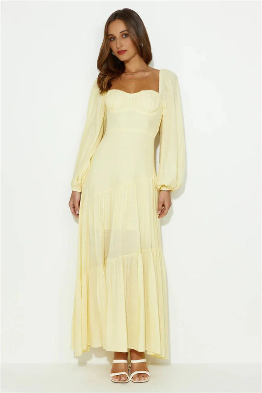 Good To Feel Maxi Dress Yellow