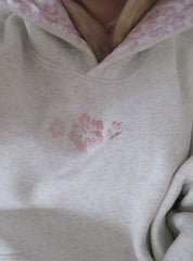 Hibiscus Hoodie in Heather Blush