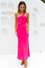 Adore Sunsets Midi Dress Fuchsia