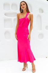 Adore Sunsets Midi Dress Fuchsia