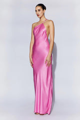 Alena One Shoulder Maxi Dress - Pink