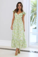 Angel Eyes Maxi Dress Green