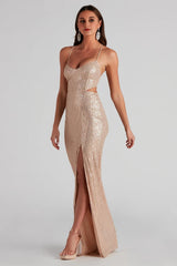 Annie Formal Sequin Long Dress