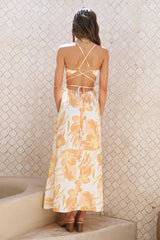 Blooming Season Maxi Dress Yellow