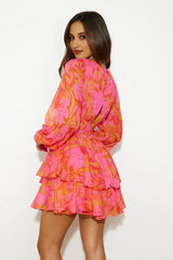 Brighter Than Lights Mini Dress Pink