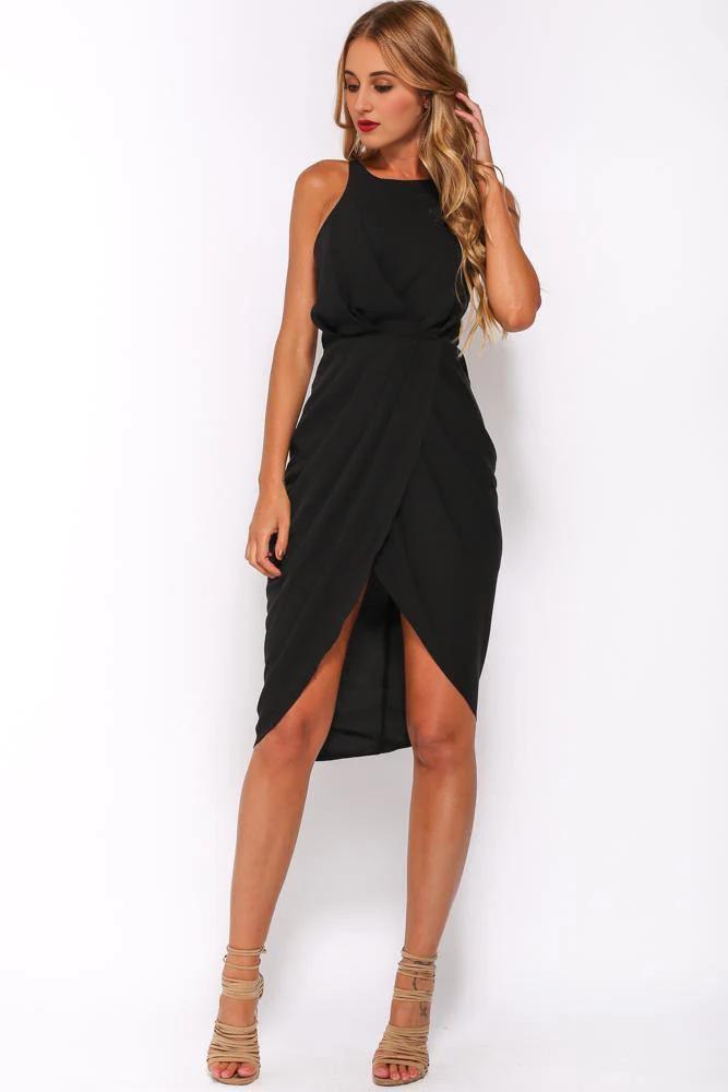 Call Me All Night Dress Black