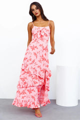 Carefree Times Maxi Dress Pink