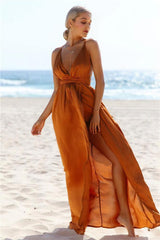 Catwalk Maxi Dress Rust