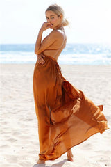 Catwalk Maxi Dress Rust