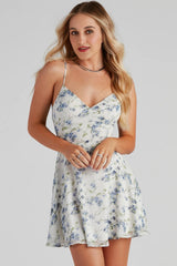 Chic And Airy Floral Skater Dress