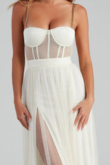 Cintra Mesh Tulle Bustier Gown