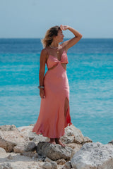 City Sunset Maxi Dress Rose