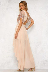 Close To The Edge Maxi Dress Rose Gold