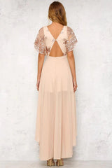 Close To The Edge Maxi Dress Rose Gold