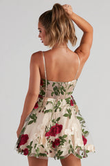 Darcie Floral Bustier Party Dress