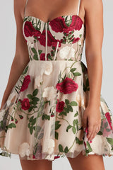 Darcie Floral Bustier Party Dress