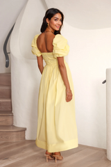 Birthday Picnic Maxi Dress Yellow