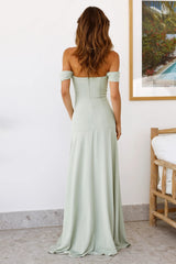 Blushing Cinderella Maxi Dress Sage