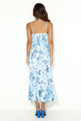 Diamond Waters Maxi Dress Blue