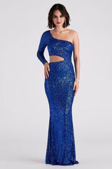 Emmie Formal Sequin One-Shoulder Dress