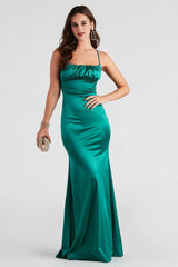 Eva Formal Satin Mermaid Dress