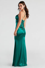 Eva Formal Satin Mermaid Dress