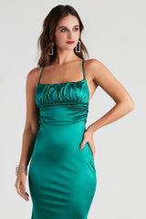 Eva Formal Satin Mermaid Dress