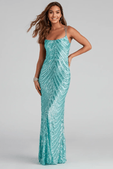 Amara Sequin A-Line Dress