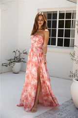 Dainty Events Strapless Maxi Dress Pink