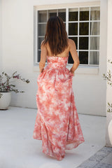 Dainty Events Strapless Maxi Dress Pink