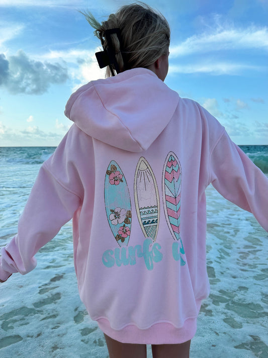 Surfs Up Zip Up Hoodie